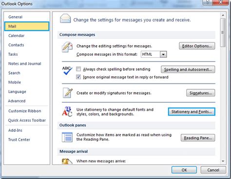 add font to outlook|Change or set the default font in Outlook .
